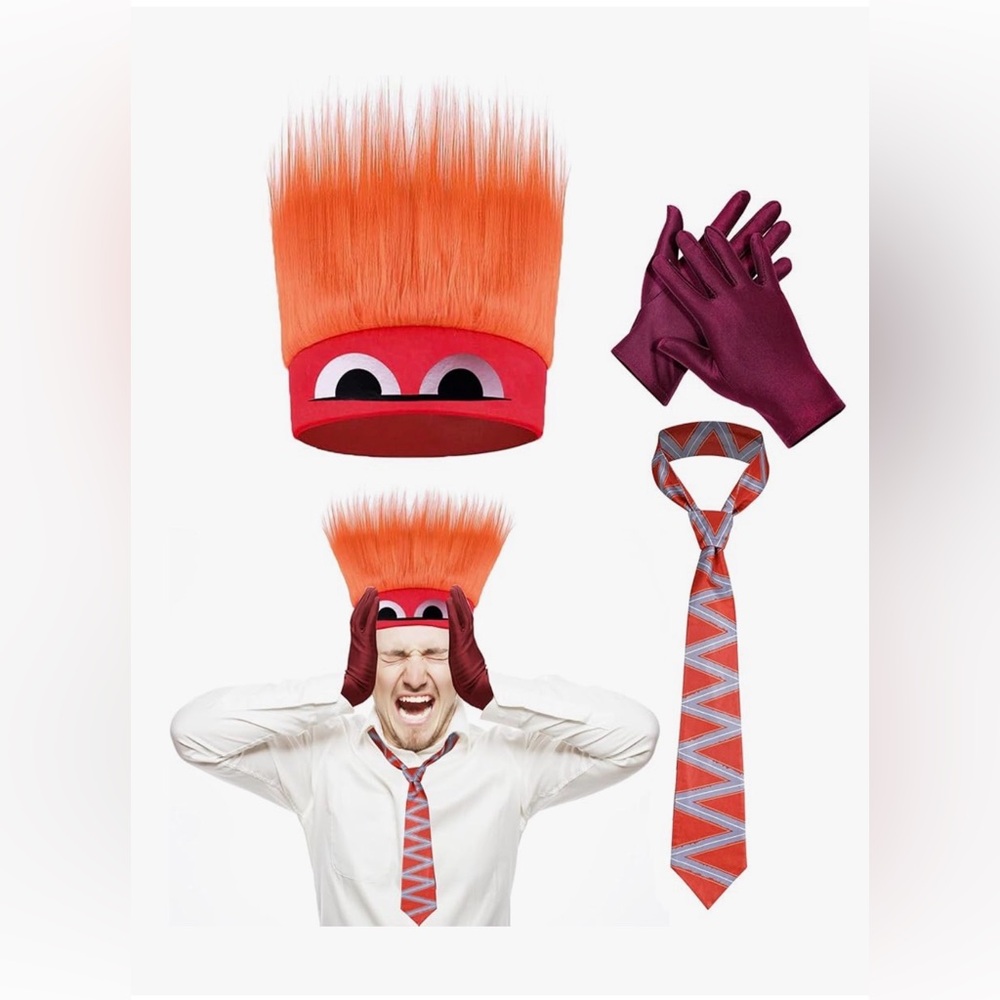 Anger Inside Out Costume Accessories